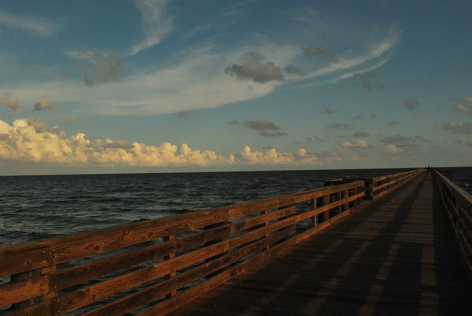 The Coliseum Pier on Beach Boulevard in Biloxi, the longest coastal pier in Harrison County.