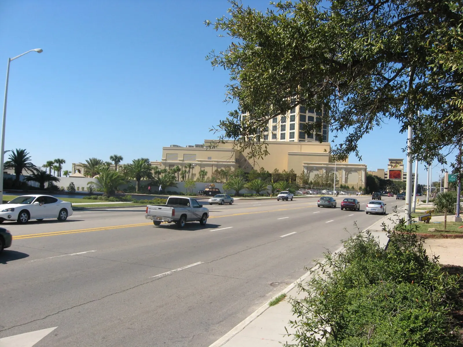 Traffic on U.S. 90, Beach Boulevard, along the Biloxi waterfront.