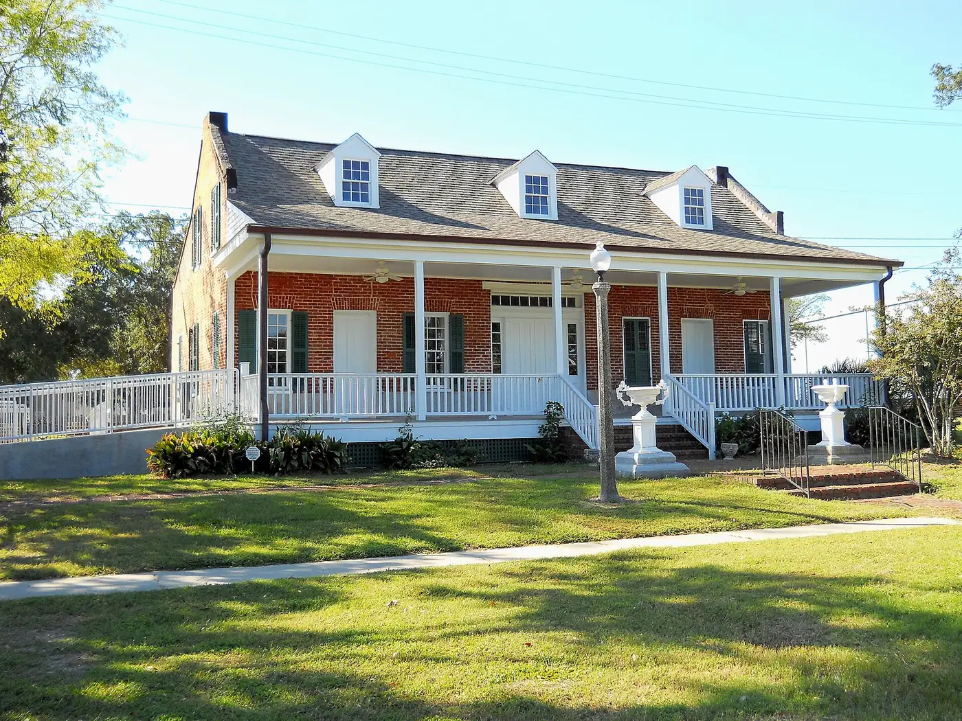 The restored Old Brick House, a pre-Civil War home in Biloxi.