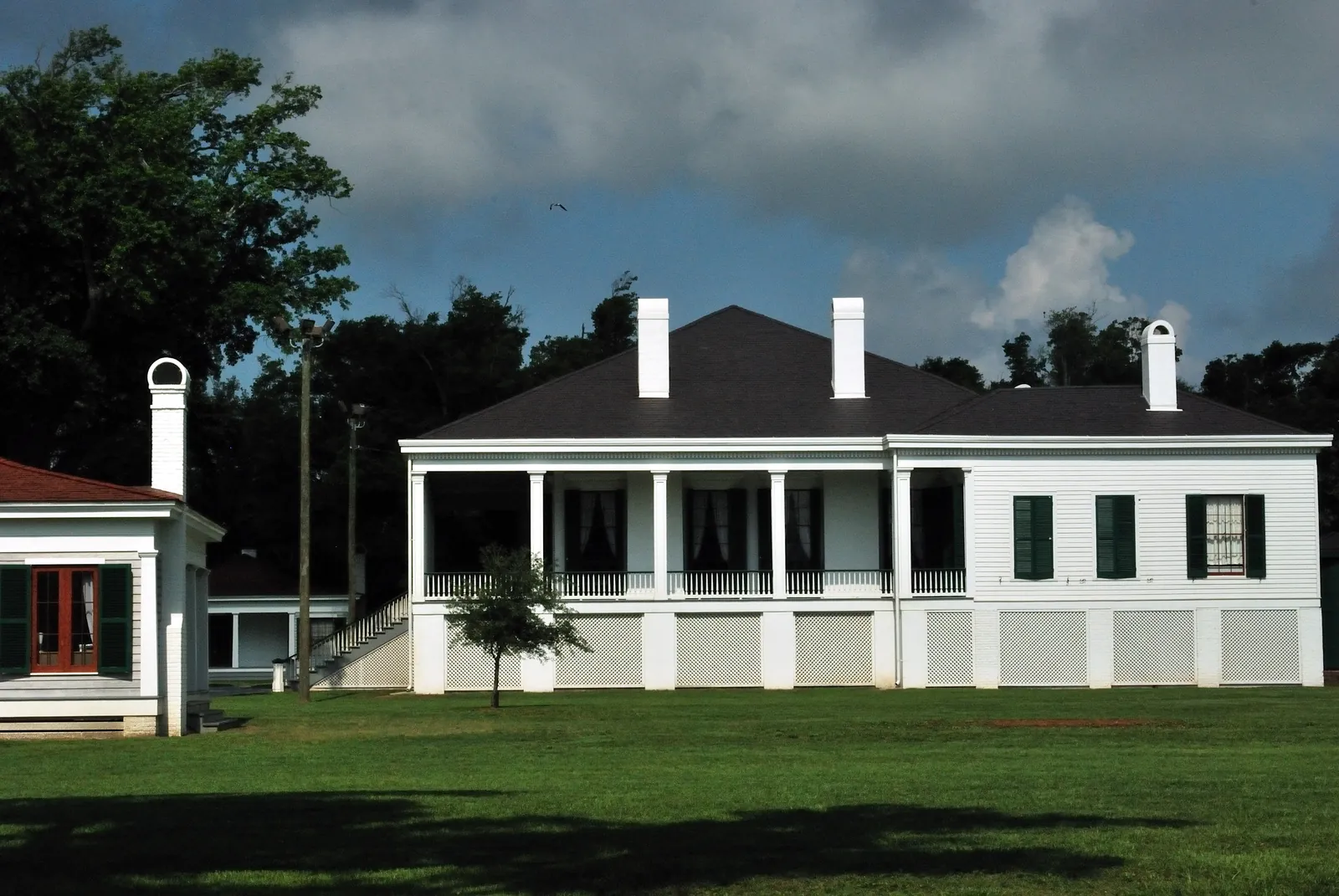The east side of Beauvoir, the historic house and museum on Beach Boulevard in West Biloxi's Edgewater area.