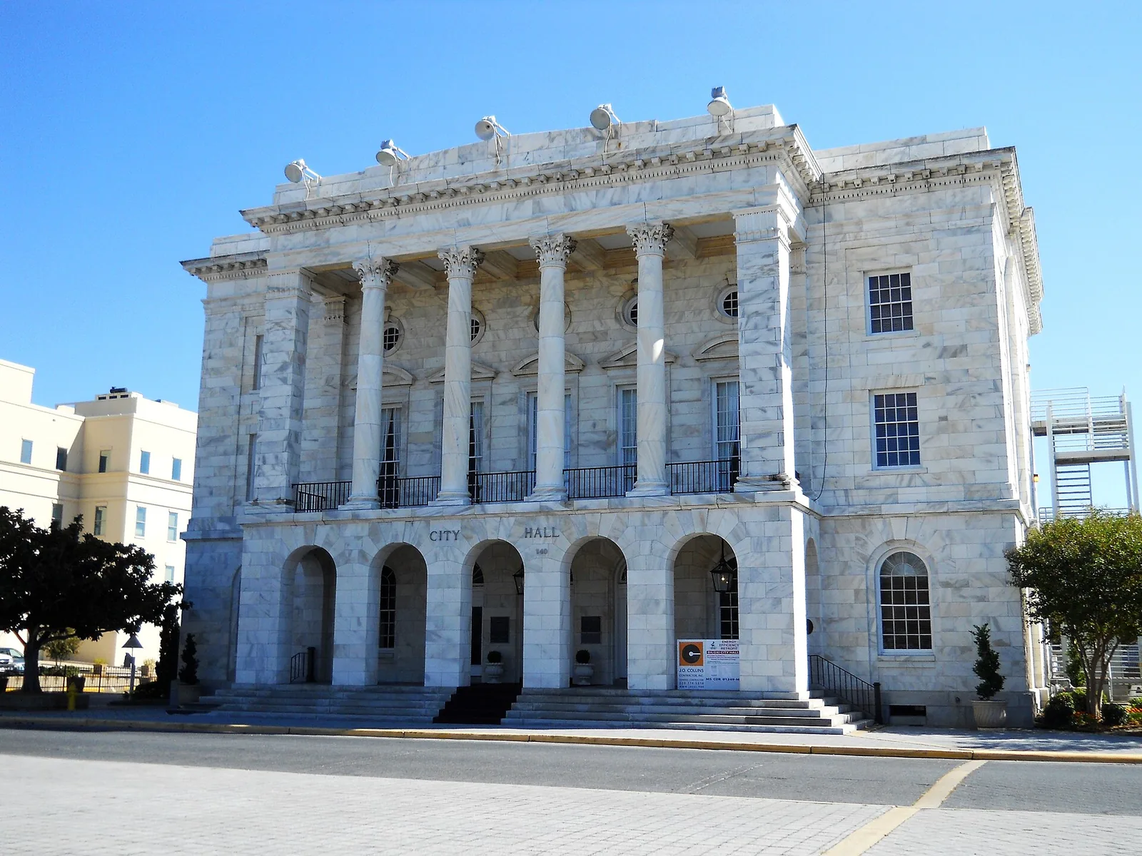 Biloxi City Hall at 140 Lameuse St., a Neoclassical building completed in 1908.